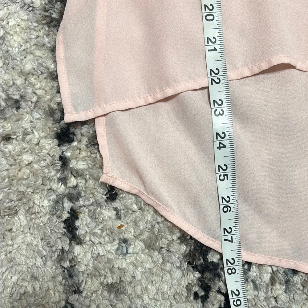 TOP of My Michelle Pink Sleeveless Asymmetrical Blouse with Peter Pan Collar